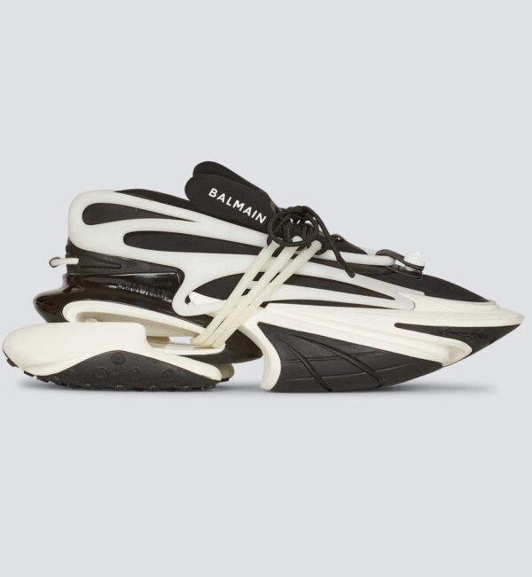 Balmain unicorn low top sneakers in calf skin - Image 2